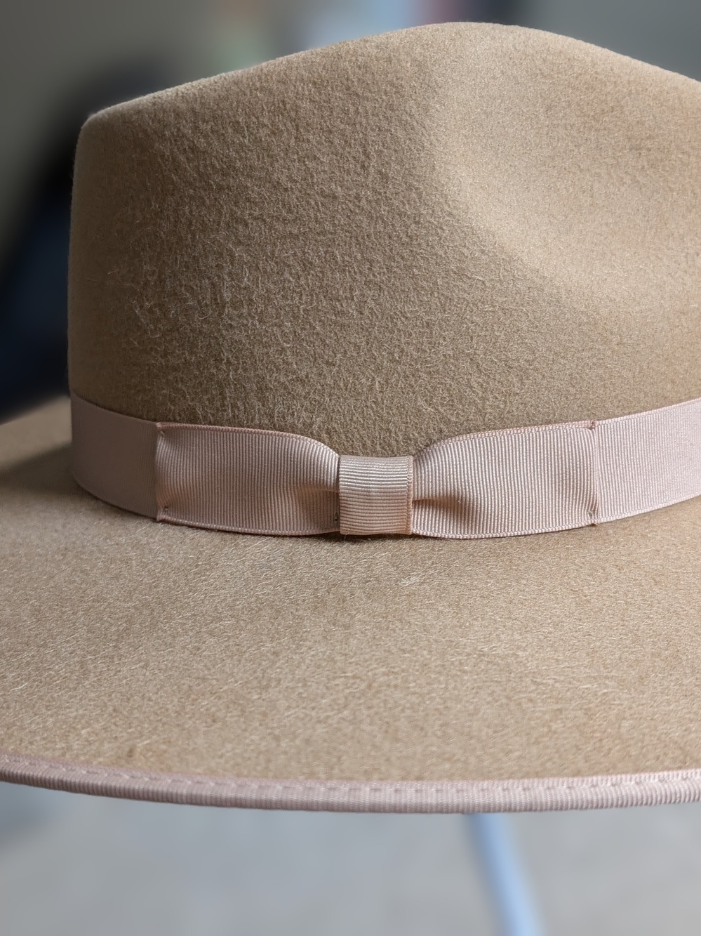 Lack of Color Wide Brim Felt Hat in Camel - Picture 4 of 7